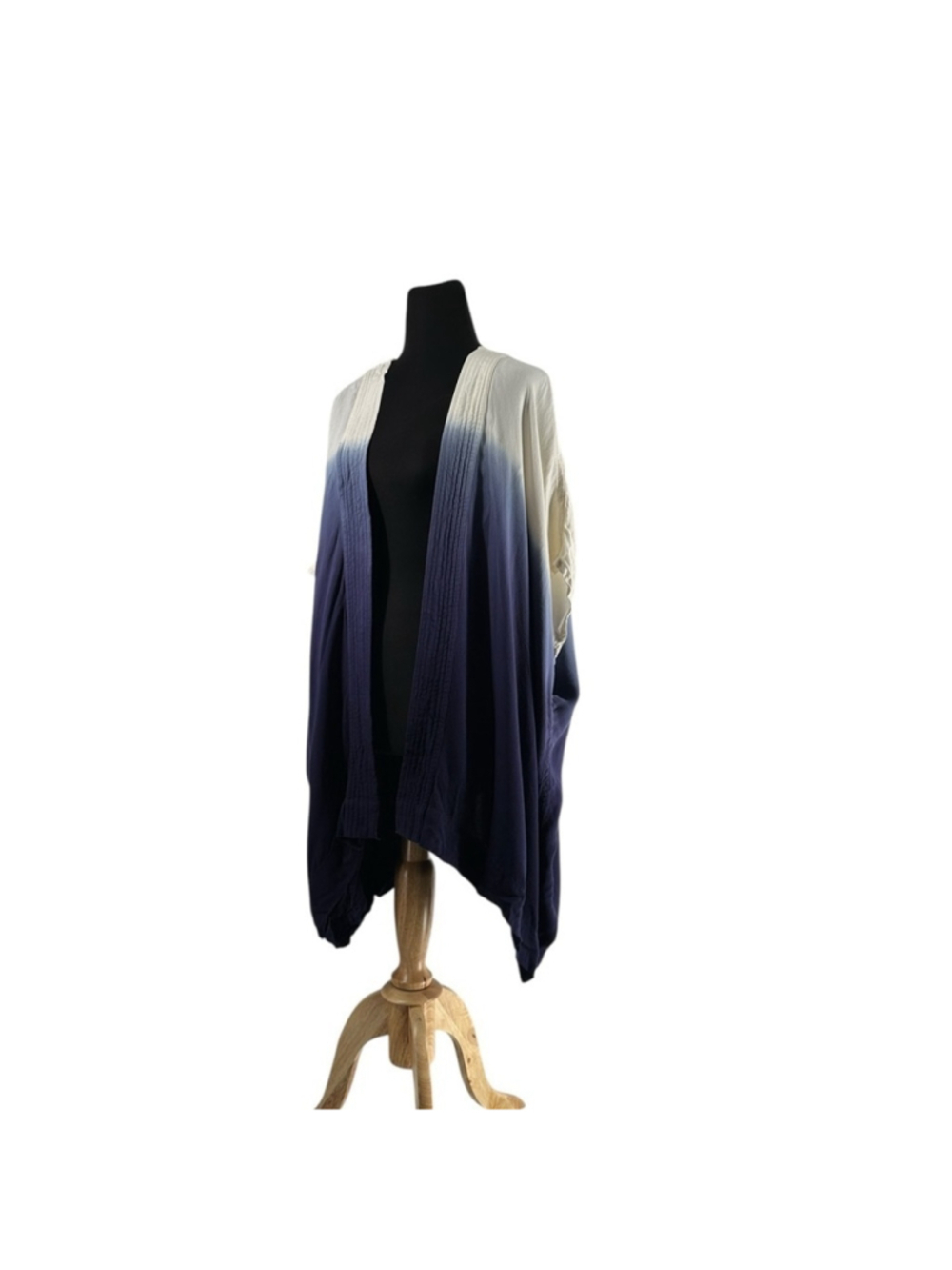 Roots cardigan flow kimono ombré short sleeve open front one size fits all